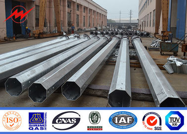 9m 650 Dan Galvanized Conicial Tubular Steel Pole für elektrische Linie