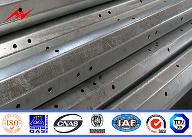 12m Afrika galvanisierter Stahl-Pole, Stahlstrommaste mit 3 Niveaus von Armen