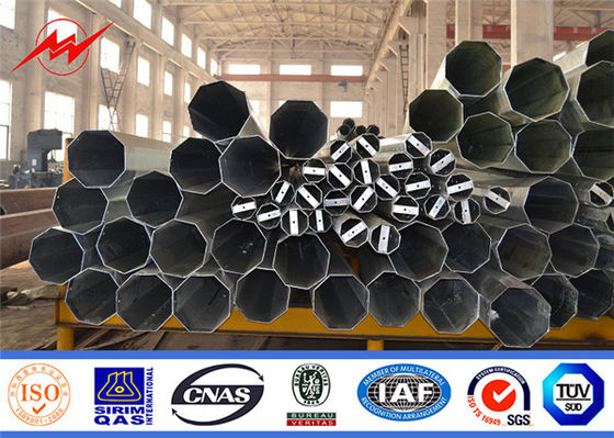 Stahlstrommast Getriebe-Gabuns Q345, Metallstrommaste 10m 330KG