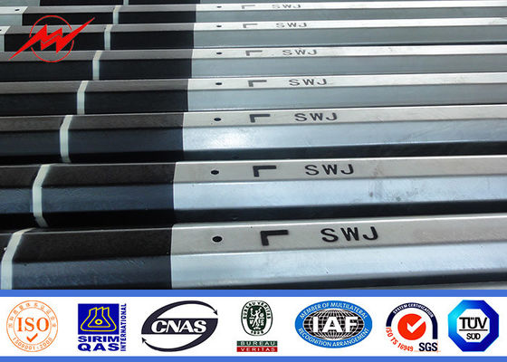 Galvanisierter elektrischer Gebrauchsstahlstrommast für 69kv außerhalb der Verteilungs-Linie