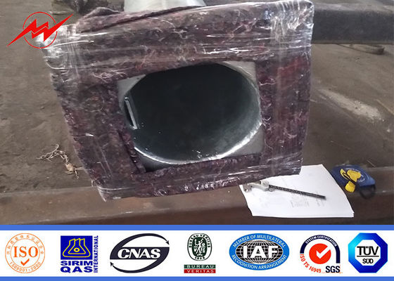 Galvanisierte hohe straßenlaterne-Pole-schwarze Oberflächenfarbe des Mast-16m Stahl