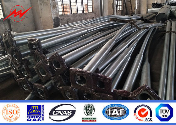 -ISO-Zustimmungs-5-20m verbogene Straßen-Lichtmaste in der RAL-Standard-Farbe