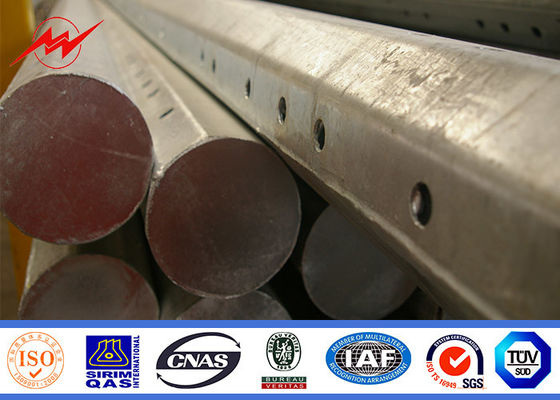 12m elektrischer galvanisierter Strommast 650Dan für starkes Projekt 11kv