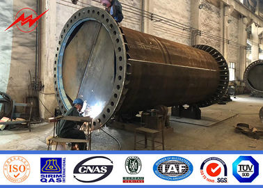 8 Seiten 5kn laden 14m Stahlstrommast-Beerdigungs-Art Galvanisations-Standard