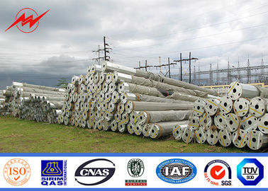 8m 5KN Q345 Windgeschwindigkeit elektrischer Stahl-Getriebe-Pole-Galvanisations-30m/S