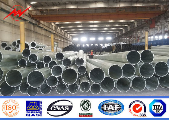 S500MC kurvte 9M galvanisiertes faltendes StraßenlaternePolen mit Stärke Minimium 3mm