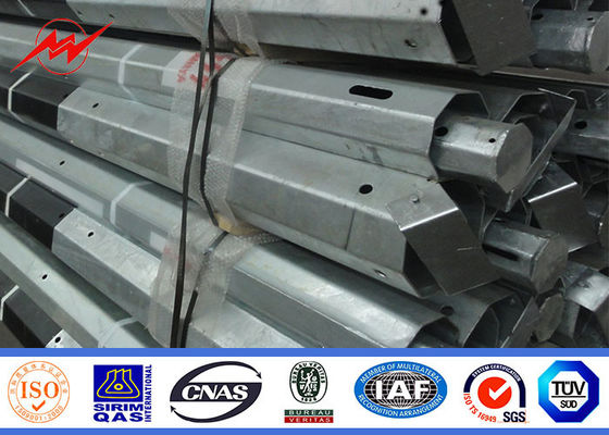 15-m-elektrische Spalten-Stahlstrommast mit FRP und Kennzeichen, Malaysia-Standard