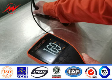 100 Ft Flansch-Art 3 Abschnitte galvanisierter Stahl-Pole mit kletternden Sprossen
