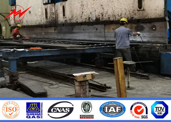 Flansch-Art fertigte 100 Ft Stahlmonopole für Kommunikations-Verteilung besonders an