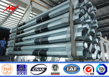 9m 650 Dan Galvanized Conicial Tubular Steel Pole für elektrische Linie