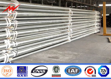 galvanisierte weißer gewölbter Arm-Stahl 10m 12m Straßenlaterne-Pole-schwarzes Stahlende