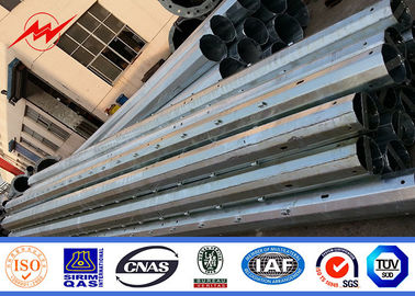 25-80ft galvanisierter Polygon-Stahlstrommast elektrischer Stahlpole mit Bitumn NEA NGCP