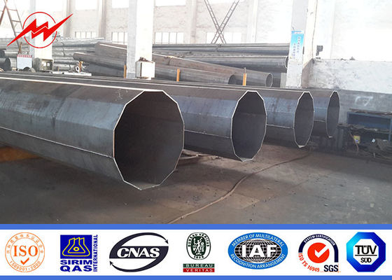 12m Columniform galvanisierte Stahl-Pole Windgeschwindigkeit 160km/Hour 30m/S