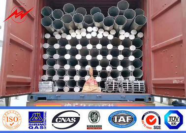 Hot Dip Galvanized Steel Power Poles 10kv - 550kv 300-1000 kg Konstruktionslast