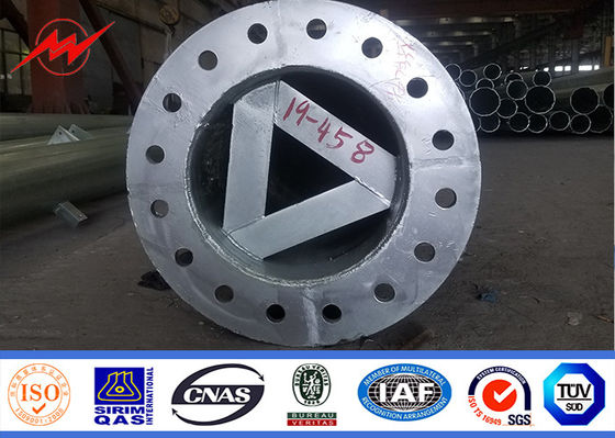 30m Monopole Stahlturm in Übereinstimmung mit Galvanisations-Standard ASTM A123