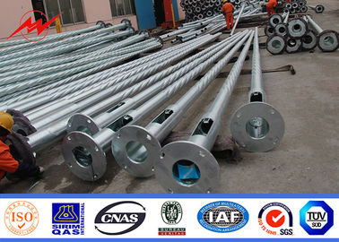8m 10m 12m Hot Dip Galvanized Steel Power Pole mit Farb-Polyester-Pulverbeschichtung