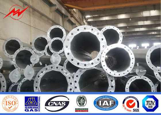 80FT - 90FT Mono-Pole Turm-Kommunikations-Verteilungs-Linie mit Schutz-Käfig