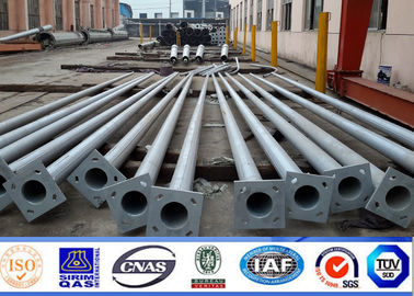 8m 10m 12m Hot Dip Galvanized Steel Power Pole mit Farb-Polyester-Pulverbeschichtung