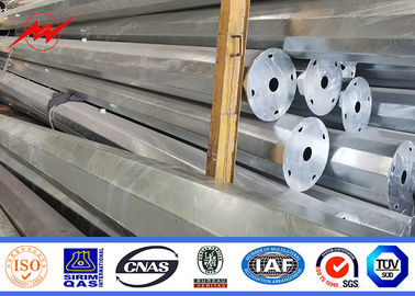 Hot Dip Galvanized Steel Power Poles 10kv - 550kv 300-1000 kg Konstruktionslast