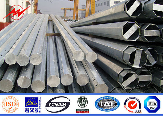 35ft Nea Tubular Steel Pole Hot Bad galvanisierte für Kraftübertragungs-Projekt