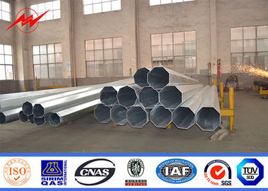 90FT Q460 Elektrische Übertragung Galvanisierter Stahlpol 160km / h 30m / s Windgeschwindigkeit