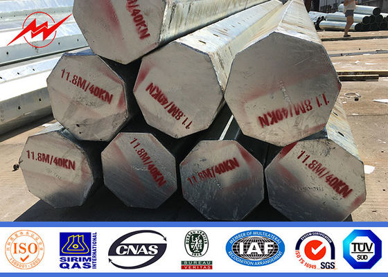 8m 16m Afrika Pole außerhalb der elektrischen Linie Stahlstrommast mit Minium-Streckgrenze 500Mpa