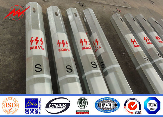 Verteilungs-Linie 9m 5.5mm Röhren- Stahl-Pole mit FRP