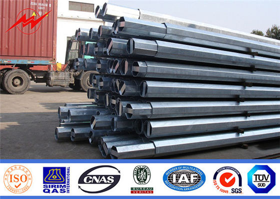 8 - 18m heißes Bad galvanisierte Stahlmaterielle Runde des Strommast-Gr65/konische Form