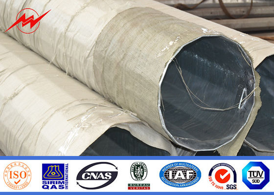 60ft 65ft Bitumen-Beerdigungs-Art galvanisierte Stahl- Röhren-Polen für Getriebe