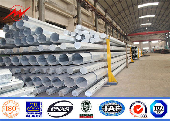 Stärke 30ft Astm A572 Gr50 konische galvanisierte Metall-Polen 1mm