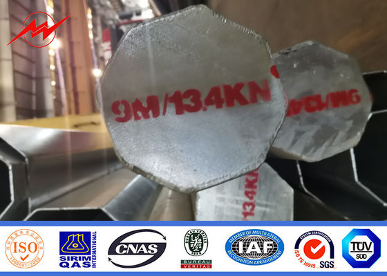 Stahl Röhren-Pole 10m 12m 14m 16m galvanisierte Gebrauchsstrommaste Astm A36