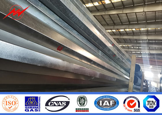 14m 1600 Dan Conical Hot Dip Galvanized Pole mit dem 2.5m Längen-Querarm