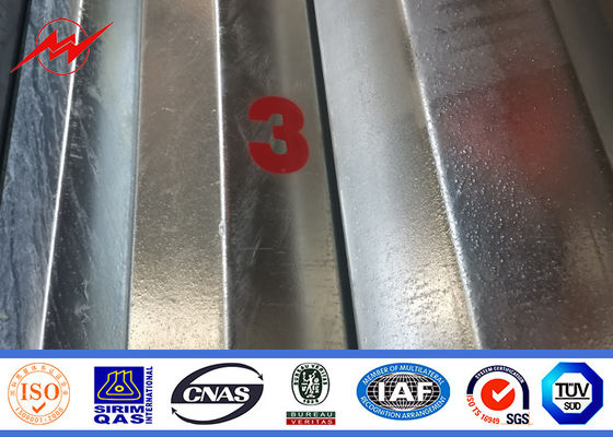 S355JR Stahl- Röhren-Pole galvanisierte Kraftübertragungs-Strom-Verteilung