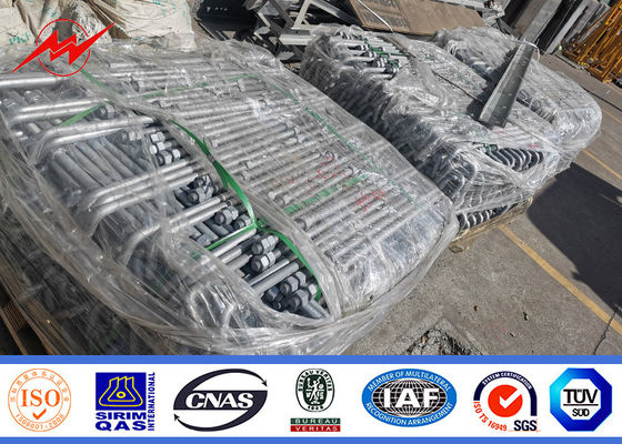 Stahlstrommast-traditionelle galvanisierte Verteilung 69kv 60ft 65ft 70ft