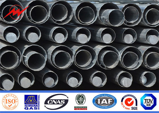 ISO9001 Elektroleger aus elektrischem Stahl Tubular Tower Pole Galvanized Power Transmission Line