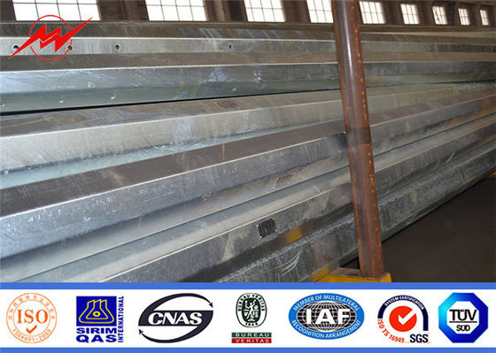 8 - 18m heißes Bad galvanisierte Stahlmaterielle Runde des Strommast-Gr65/konische Form
