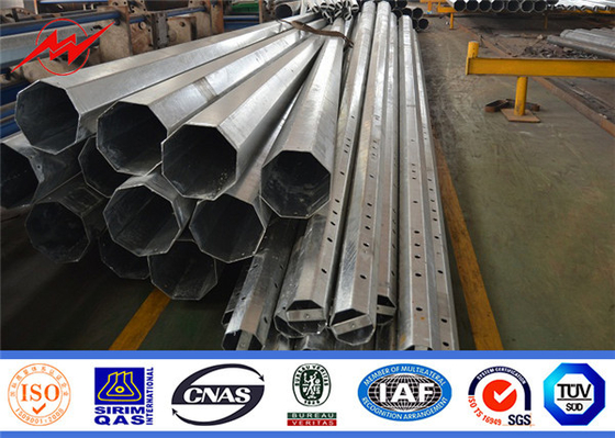 6-18m Hot Galvanized Steel Power Metal Pole Für Übertragungsleitungen Stahl elektrische Pole