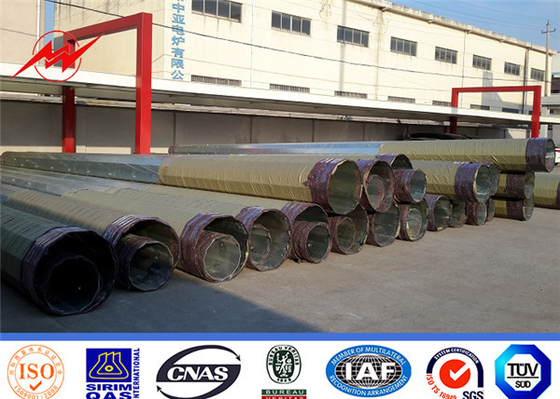 35FT 40FT Galvanisiertes Elektro-Stahl-Stromverteilungsmast Hot Dip