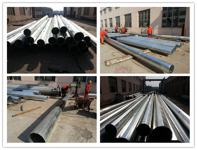 Imprägniern Sie galvanisierten Stahl-Polen für Linie Projekt der elektrischen Verteilungs-110v 0