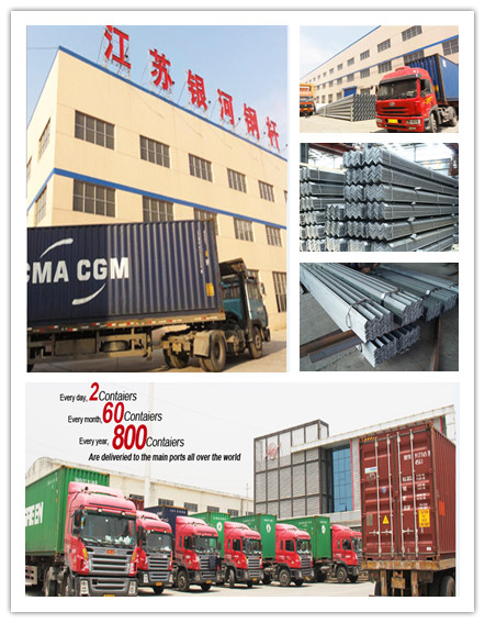 Q235 100x100x16 galvanisierte Winkeleisen für Strahln-Brücken-Freileitungsmaste 2