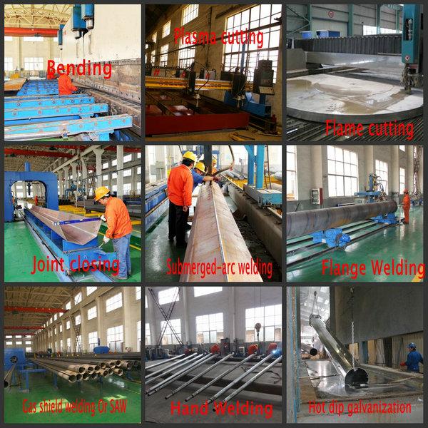 Jiangsu milky way steel poles co.,ltd Fabrik Produktionslinie 0