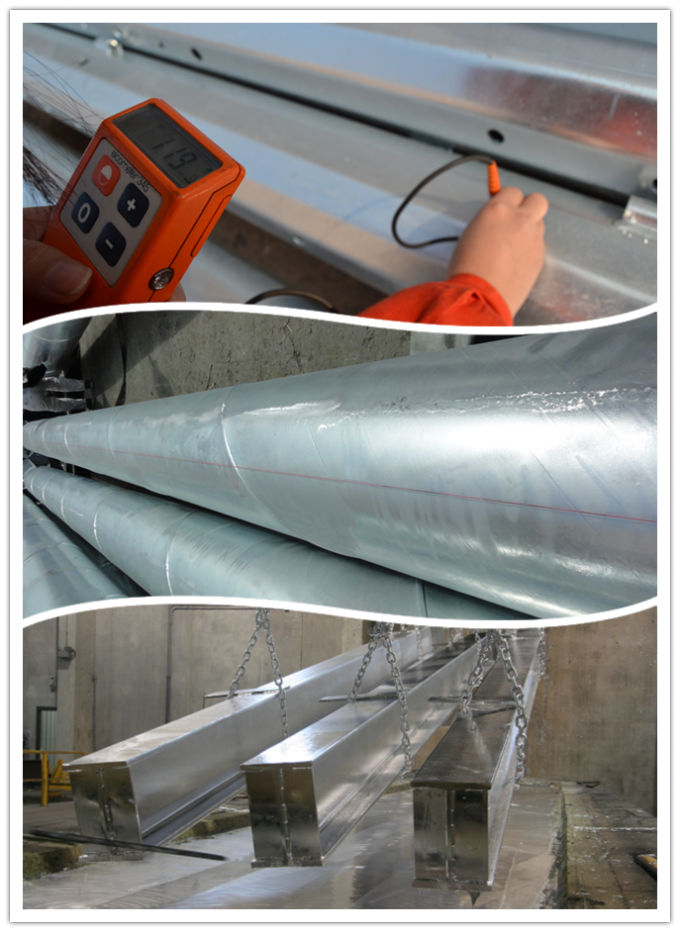 ISO 12m 3mm Stärke galvanisierter Stahl-Pole für Tranmissions-Linie 2