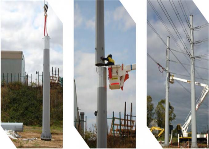 15M galvanisierte Stahlgebrauchsröhrenenergie elektrischer Pole Venezuela für Verteilung der elektrischen Leistung 33KV 2