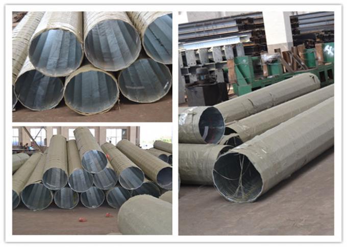 10kv - 550kv Stahl- Röhren-Pole mit Galvanisations-Oberflächen-Behandlung 0