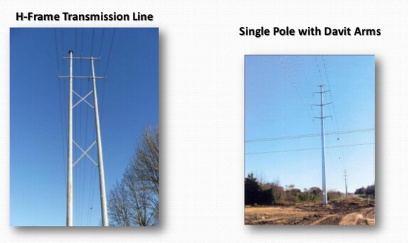 80FT 90FT 138KV Übertragung Elektrische Strompole Monopole Linie 1